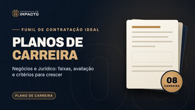 Capa: Planos de Carreira
